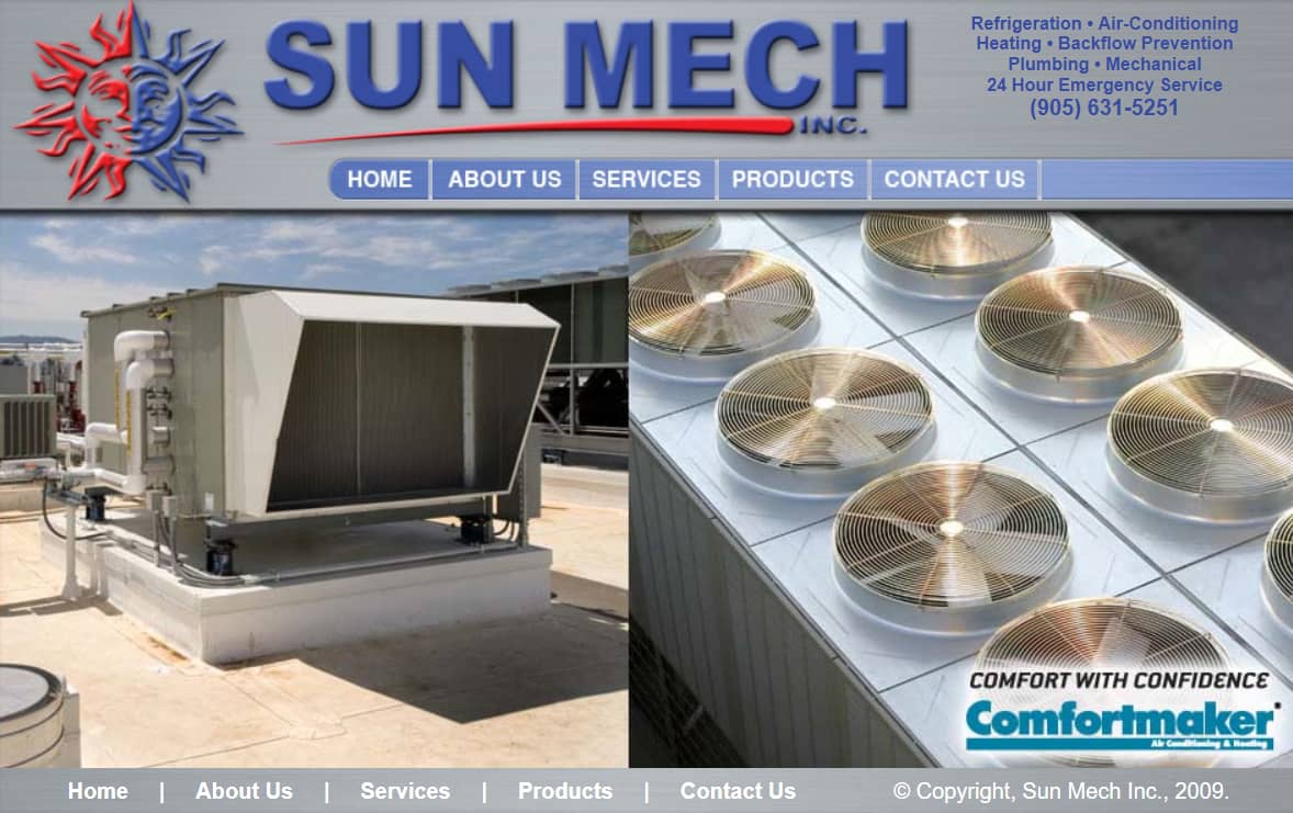 Premises or work of Sun Mech Inc